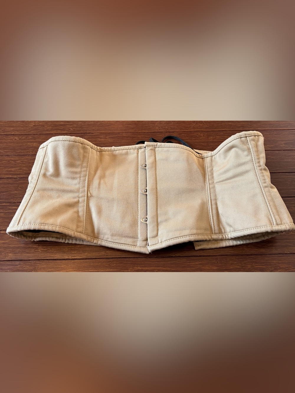 Orchard Corset Beige 100% Cotton Modern Curve Standard Underbust Corset